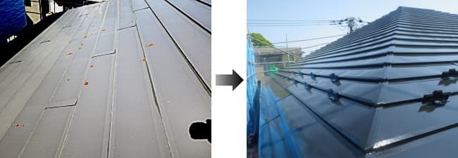 ガルバリウム鋼鈑屋根がサビて屋根塗装が必要になった