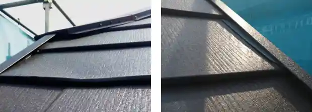 ガルバリウム屋根の施工不良