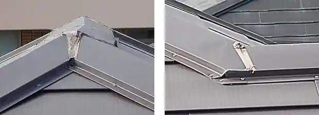 ガルバリウム屋根の施工不良