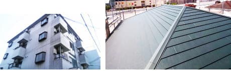 マンションのスレート屋根にガルバリウム鋼板で屋根カバー工法