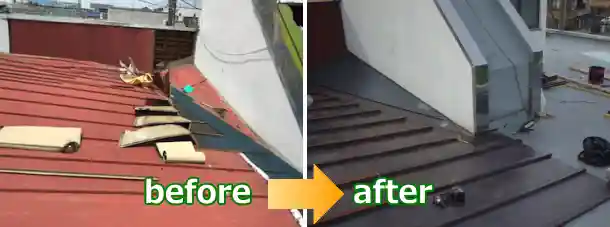 テナントビル雨漏り屋根修理