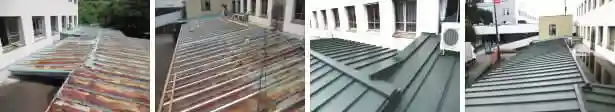 建設会社のトタン屋根カバー工法