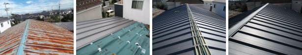 松戸市の工場屋根カバー工法。セキノ興産の45ロック