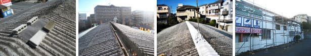 横浜市の店舗スレート屋根修理