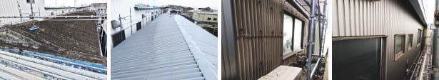 八潮市工場のスレート屋根・外壁工事