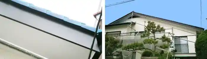 一度工事した破風板ガルバリウム工事の張りなおし工事
