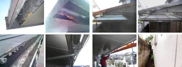 軽量鉄骨で作られた積水ハウスの屋根葺き替えに関連する工事