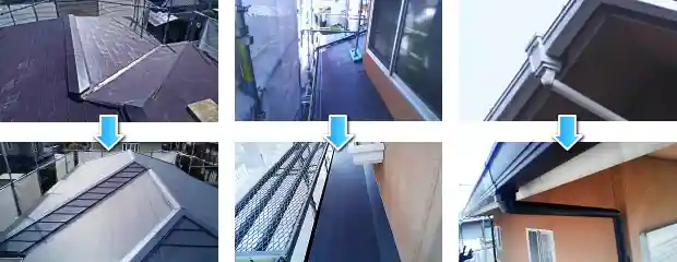 セキスイハウスの屋根工事と雨樋取り換え