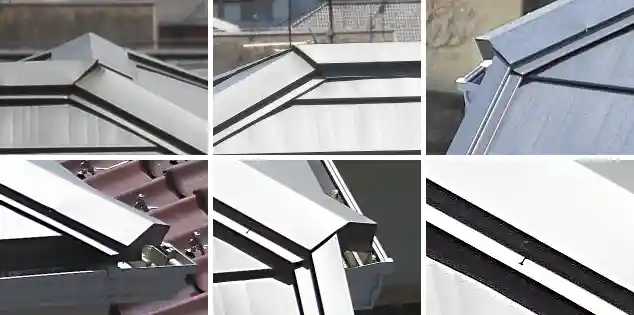 ガルバリウム鋼鈑屋根の施工不良例