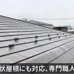 複雑形状屋根にも対応、専門職人の技術