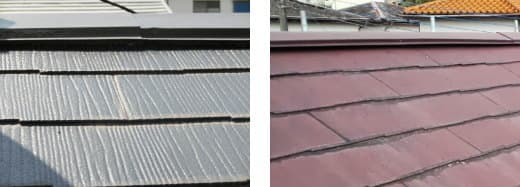 カラーベスト（スレート）屋根の棟浮き修理
