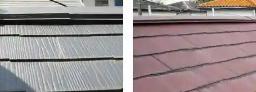 スレート屋根の棟板金の浮き