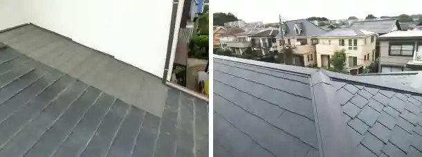スレート屋根の雨漏り修理