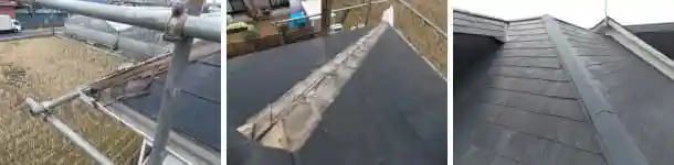 屋根修理して外壁塗装