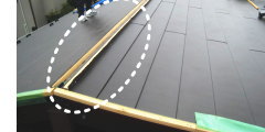 鎌倉市、カラーベストアーバニーにガルバリウム鋼板で屋根カバー工法工事before＆after