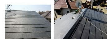 横浜市緑区のコロニアル屋根カバー工法とトタン屋根葺き替え