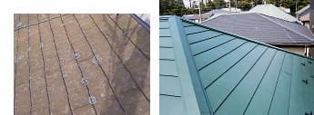 大和市でのコロニアル屋根へのカバー工法写真