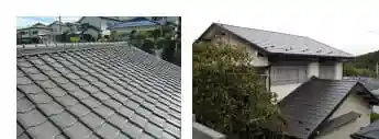 瓦からガルバリウム鋼板への葺き替え工事写真