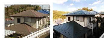 カラーベストコロニアル屋根へのカバー工法