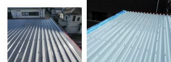 ハウスメーカー屋根のカバー工法工事写真
