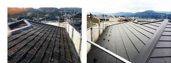 カラーベスト・コロニアルからガルバリウム鋼板屋根への葺き替え事例