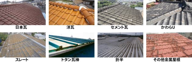 現在の屋根種類はどれですか？
