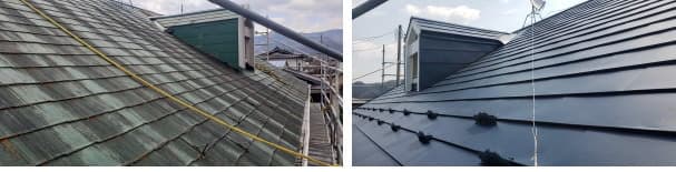 宮城県、県南地区での屋根カバー工法