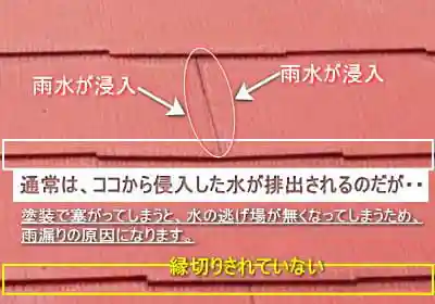 雨漏りにつながる屋根塗装