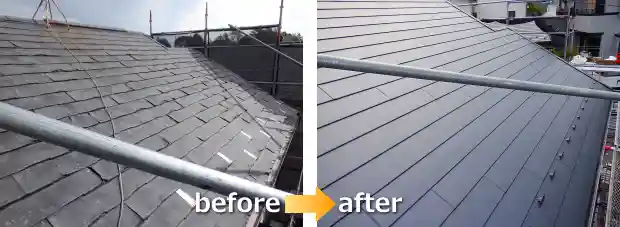 パミール屋根の劣化による雨漏り