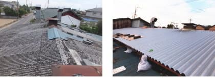 工場屋根カバー工法