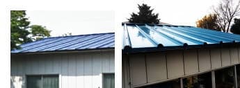 熊谷市アトリエのトタン屋根屋根カバー工法（重ね葺き）
