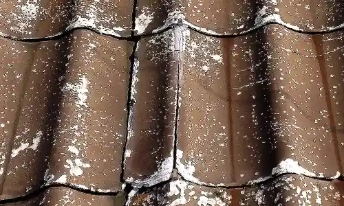 かわらUが割れると雨水が入り込む