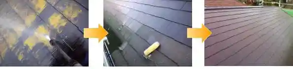 カラーベスト(コロニアル)屋根の塗装