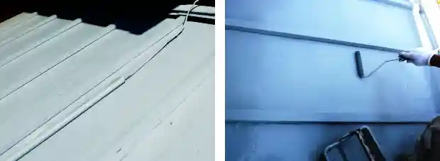 塗装対応可能だったトタン屋根の写真