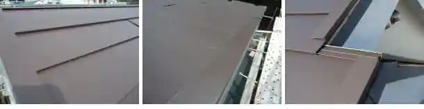 金属屋根の施工不良