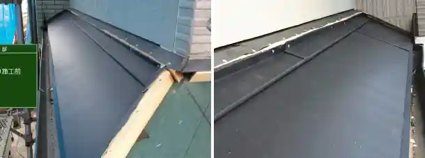 ニチハ・パミール屋根の雨仕舞工事