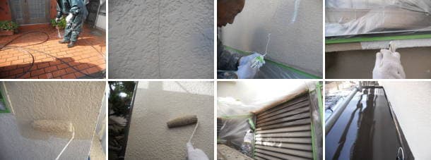 シリコン弾性塗料を使った外壁塗装