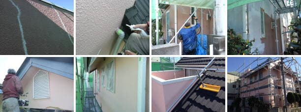 屋根カバー工法と外壁塗装工程