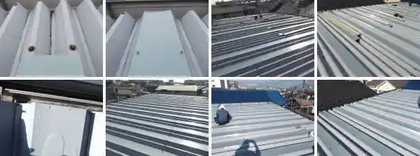 折板屋根の雨漏り修理