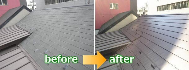 屋根をカラーベスト屋根(コロニアル)に葺き替えて7年、カバー工法を勧められた
