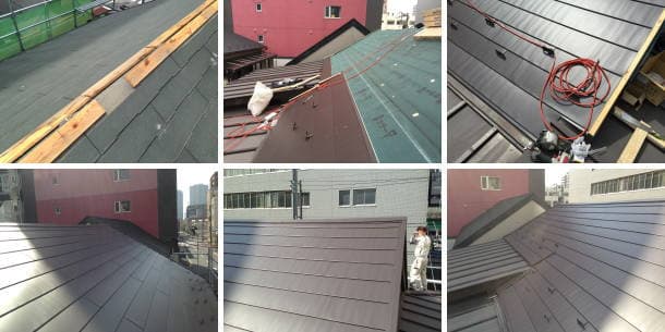 大手企業の杜撰な屋根工事を屋根専門業者がカバー工法で再工事