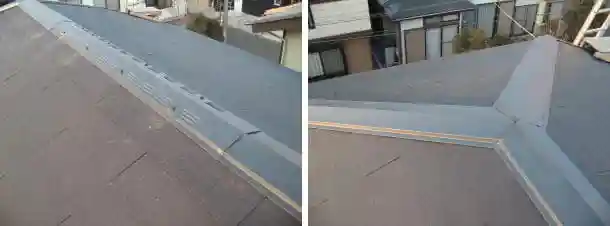 コロニアルグラッサに取り付けた換気棟