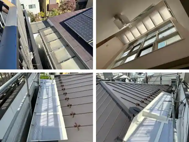 室内の明り取りになっていたポリカ取り換え工事