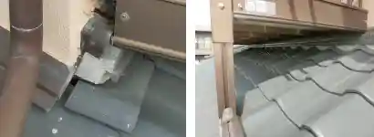 屋根に載ったアルミバルコニーを撤去して屋根葺き替え