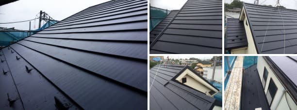 SGL（エスジーエル）鋼板の重ね葺き(屋根カバー工法)完成写真