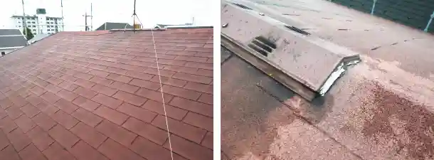 雨漏りするアスファルトシングル屋根