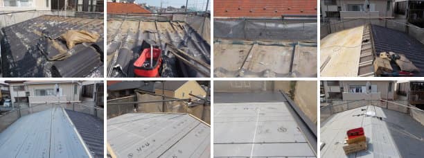 トタン屋根へのカバー工法。屋根の断熱対策事例6