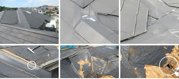 雨漏り修理しても直らないカラーベスト屋根構造