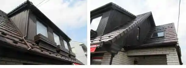 雨漏りしやすい屋根なので高い技術が必要と考えた
