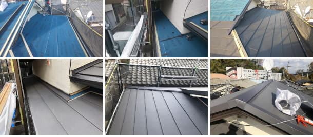 大阪府河内長野市のガルバリウム鋼鈑屋根葺き替え工事の内容詳細
